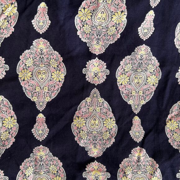 Loft Blue Printed Boho Print Kimono Wrap Cardigan, One Size - Picture 7 of 7